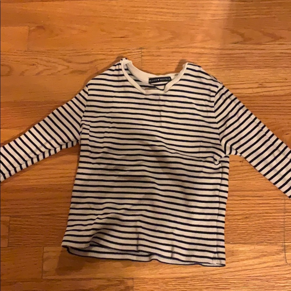 never worn brandy melville stripped long sleeve